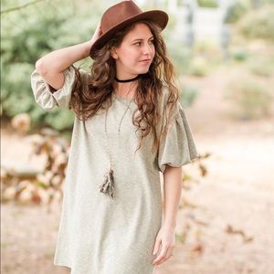 Entro puffy sleeve dinner dress